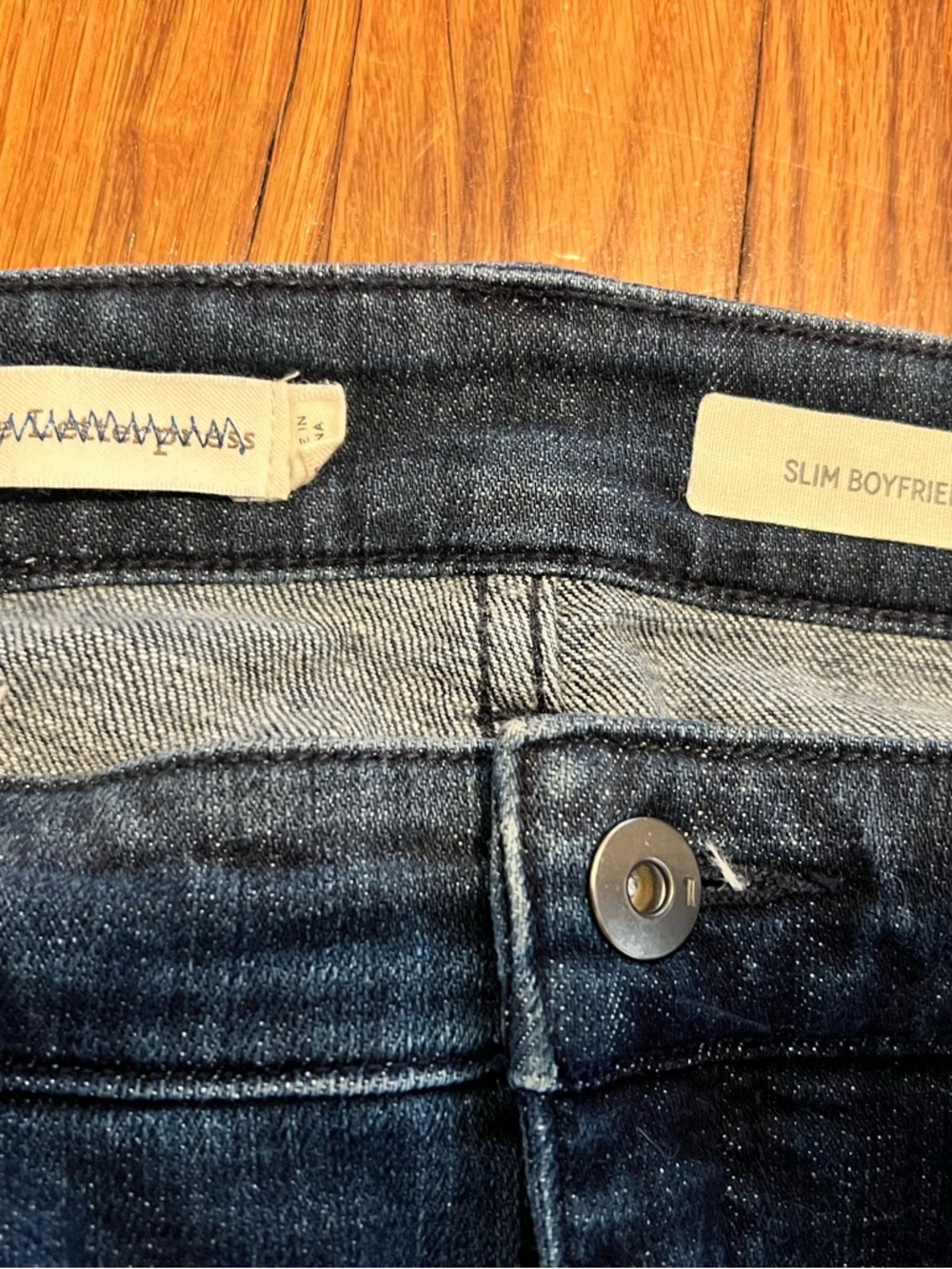 Anthropologie Pilcro and the Letterpress Slim Sequin Boyfriend Jeans Size 31 - Picture 11 of 12